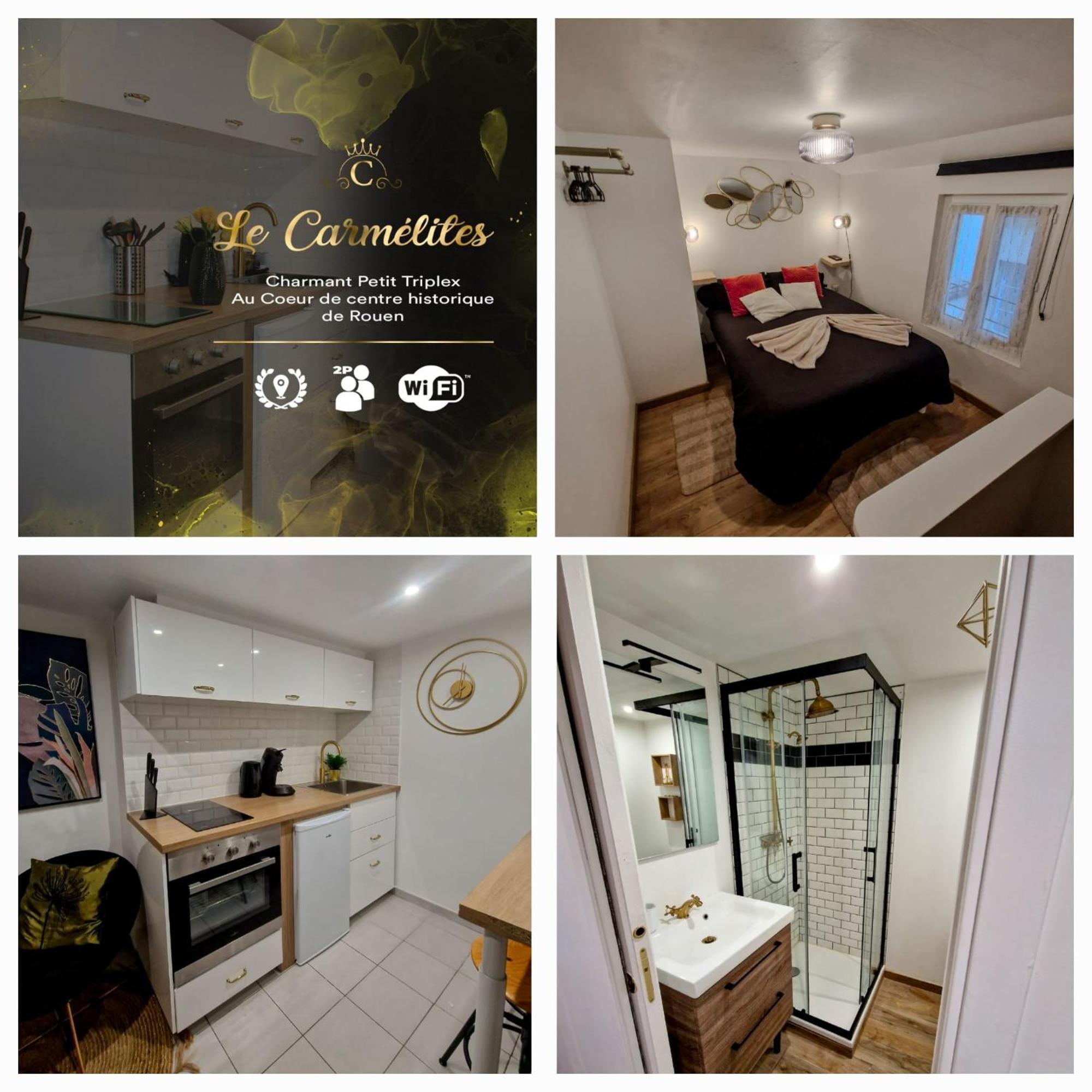Le Petit Triplex Des Carmelites -Coeur Historique Apartment รูออง ภายนอก รูปภาพ